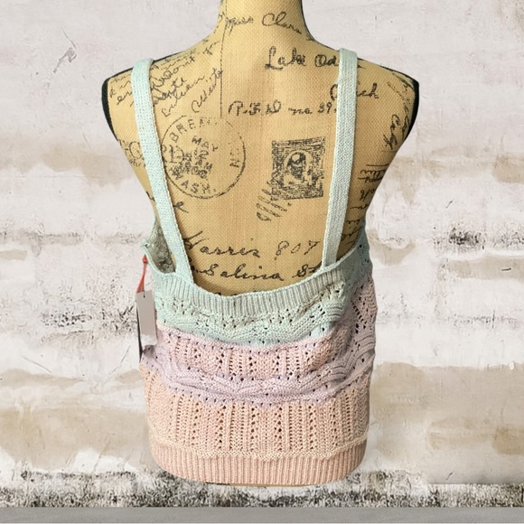 NWT Black Tape_ Ombré Crochet Boho Top Size XLP - Picture 7 of 11